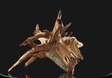 Scultura intitolato "Wood sculpture" da Matt Christine, Opera d'arte originale, Legno