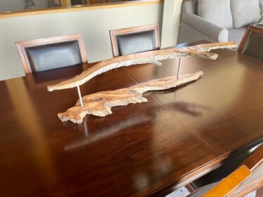 Design intitulée "Wood Centerpiece" par Matt Christine, Œuvre d'art originale, Art de la table