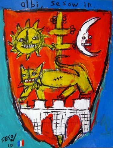 Peinture intitulée "Albi Sesow in" par Matt Sesow, Œuvre d'art originale, Huile