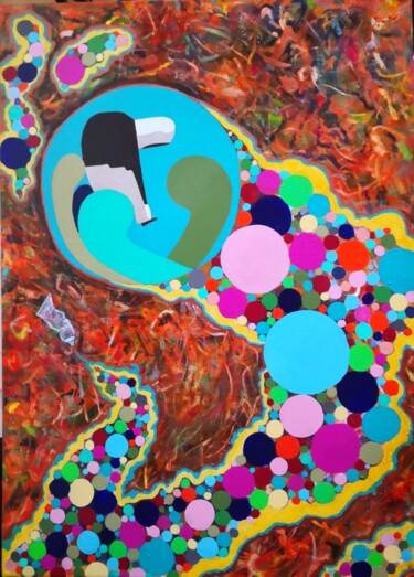 Milo6 Pittura intitolato "Milo6" da Matt Tewes, Opera d'arte originale, Acrilico