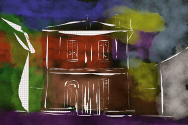 数字艺术 标题为“casa isolata 1” 由Matteo Gilardi, 原创艺术品, 数字油画