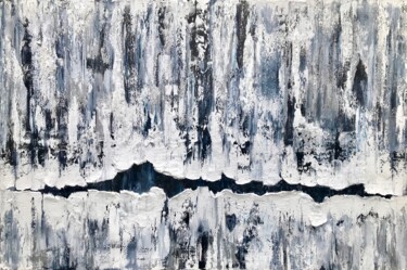 Картина под названием "Iceland Dark VI" - Matthias Lupri, Подлинное произведение искусства, Масло Установлен на Деревянная р…