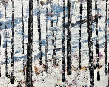 Картина под названием "At Rivers Edge III" - Matthias Lupri, Подлинное произведение искусства, Масло Установлен на Деревянна…