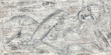 Pintura titulada "Camilia, After Midn…" por Matthias Lupri, Obra de arte original, Tiza Montado en Bastidor de camilla de ma…