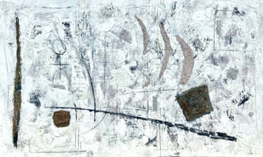 Картина под названием "Semblance Three Moo…" - Matthias Lupri, Подлинное произведение искусства, Масло Установлен на Деревян…