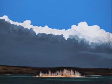 Peinture intitulée "Insel des Lichts (I…" par Matthias Kreher, Œuvre d'art originale, Acrylique