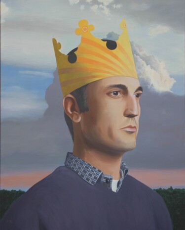 Malerei mit dem Titel "Kleiner König (Litt…" von Matthias Kreher, Original-Kunstwerk, Acryl
