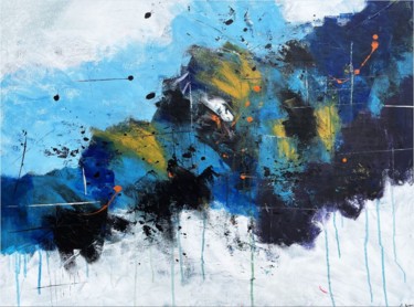 Картина под названием "Under the cloud" - Matthieu Joncour, Подлинное произведение искусства, Акрил