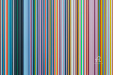 Fotografía titulada "Abstrait - Colonnes…" por Matthieu Lê, Obra de arte original, Fotografía digital