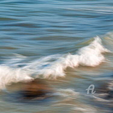 Fotografia zatytułowany „Abstrait - Vagues r…” autorstwa Matthieu Lê, Oryginalna praca, Manipulowana fotografia Zamontowany…