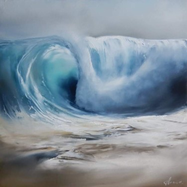 Peinture intitulée "marée haute" par Matthieu Stemmelen, Œuvre d'art originale, Huile