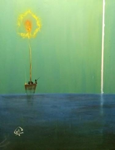 Картина под названием "Papy.jpg" - Matthieu Vany, Подлинное произведение искусства, Акрил