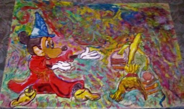 Pittura intitolato "fantasia.jpg" da Mattia Baldin, Opera d'arte originale, Tempera