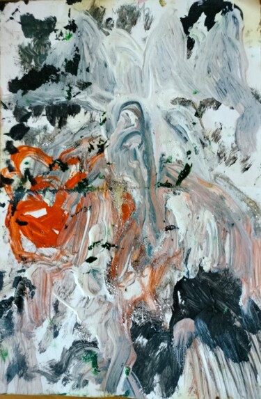 Pittura intitolato "La dama delle monta…" da Mattia Baldin, Opera d'arte originale, Acrilico
