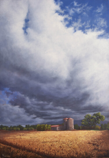 Tanca Molino in October Painting titled "Tanca Molino in Oct…" by Mattia Poddi, Original Art, Oil Mounted on Stretcher frame
