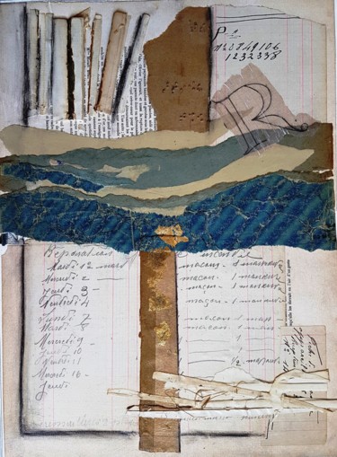 Pintura intitulada "Manuscrit défraîchi…" por Maty, Obras de arte originais, Acrílico
