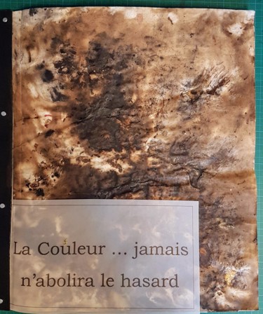 Peinture intitulée "La couleur...jamais…" par Maty, Œuvre d'art originale, Encre