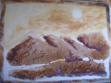 Schilderij getiteld "Sahara" door Maty, Origineel Kunstwerk, Olie