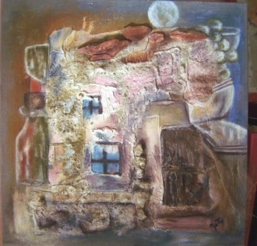 Painting titled "L'Escoundudo" by Maty, Original Artwork, Oil