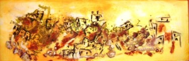 Peinture intitulée "Tremblement de terre" par Maty, Œuvre d'art originale, Huile