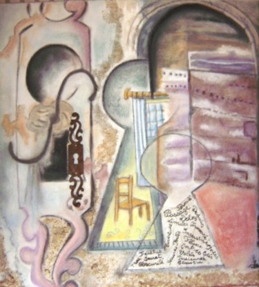 Pintura titulada "Trous de serrure" por Maty, Obra de arte original, Pastel