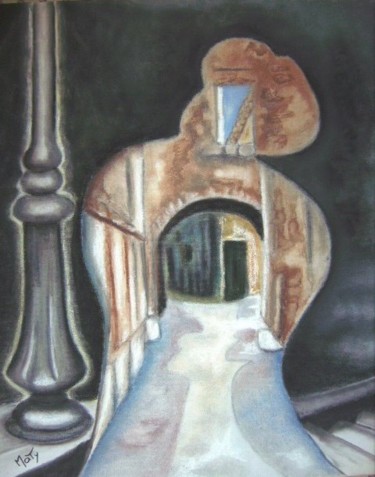Peinture intitulée "Passage" par Maty, Œuvre d'art originale, Huile