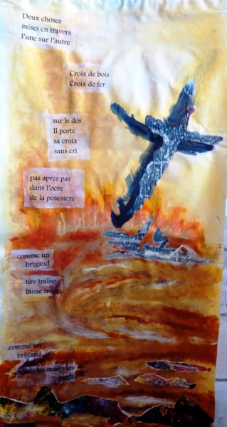 Peinture intitulée "crucifixion.jpg" par Maty, Œuvre d'art originale, Acrylique