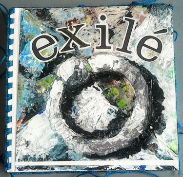 Painting titled "Exilé" by Maty, Original Artwork, Collages