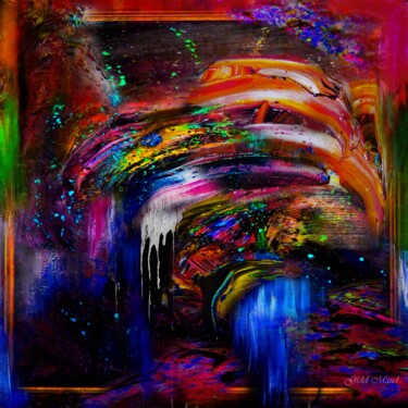 Цифровое искусство под названием "vibration" - Maud Gidel, Подлинное произведение искусства, Цифровая живопись