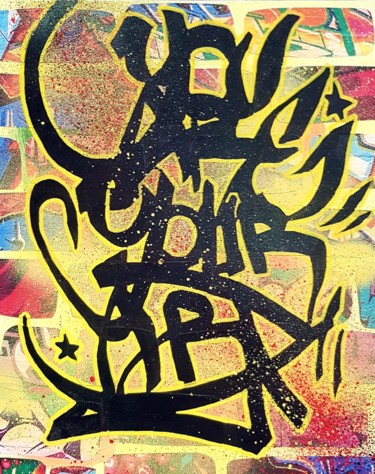 Картина под названием "Youareyourart" - Maud Llorente, Подлинное произведение искусства, Рисунок распылителем краски