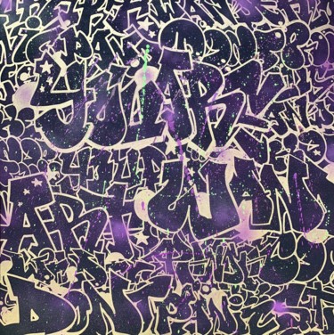 Картина под названием "InGold&Black" - Maud Llorente, Подлинное произведение искусства, Акрил Установлен на Деревянная рама…