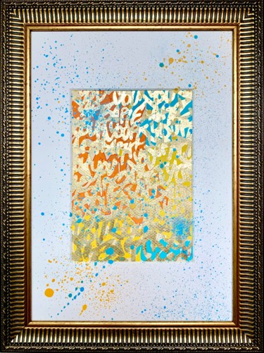 Painting titled "YRYGold" by Maud Llorente, Original Artwork, Acrylic