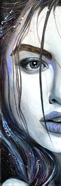 DemiR2 Peinture intitulée "DemiR2" par Maud Llorente, Œuvre d'art originale, Acrylique Monté sur Châssis