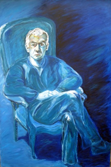 Peinture intitulée "rêve bleu" par Mauget, Œuvre d'art originale