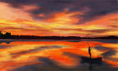 Digital Arts titled "Fisher of souls" by Maui, Original Artwork, Digital Painting
