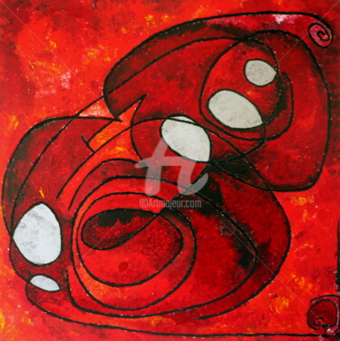 Painting titled "senza titolo 17" by Maura Pironi, Original Artwork, Oil