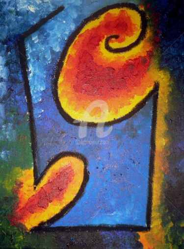Painting titled "4" by Maura Pironi, Original Artwork, Oil