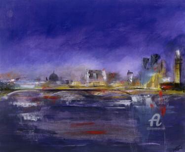 Malerei mit dem Titel "Clouds" von Maureen Gillespie, Original-Kunstwerk, Öl