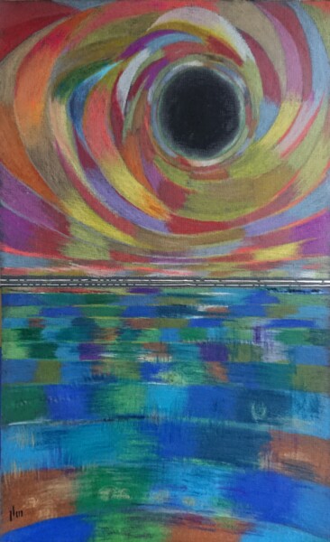 Dessin intitulée "Sous le soleil noir…" par Jean-Louis Maurer, Œuvre d'art originale, Crayon