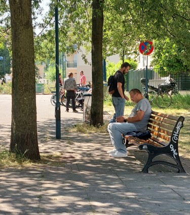 Fotografie mit dem Titel "Une pause" von Maurice Bellolo, Original-Kunstwerk, Nicht bearbeitete Fotografie