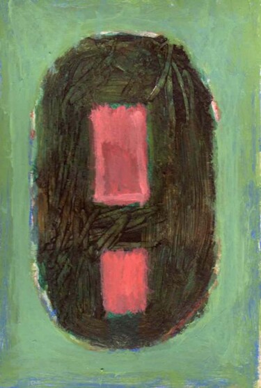 Peinture intitulée "totem026 - 20 x 30…" par Maurice Boulogne, Œuvre d'art originale