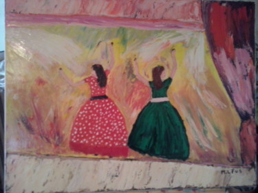 Peinture intitulée "Flamenco" par Maurice Lucien Fus, Œuvre d'art originale, Huile