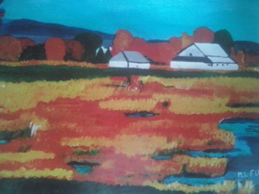 Painting titled "Canada" by Maurice Lucien Fus, Original Artwork, Acrylic