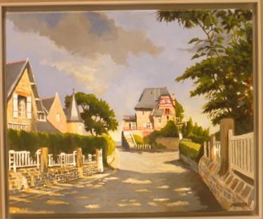 Peinture intitulée "Chemin de la Messe…" par Maurice Marreau, Œuvre d'art originale, Acrylique Monté sur Châssis en bois