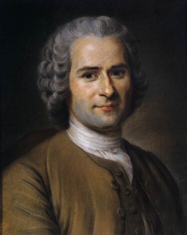 Zeichnungen mit dem Titel "Portrait de Jean-Ja…" von Maurice Quentin De La Tour, Original-Kunstwerk, Pastell