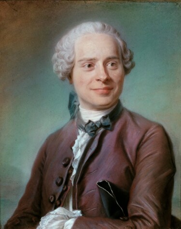 "Portrait de Jean le…" başlıklı Resim Maurice Quentin De La Tour tarafından, Orijinal sanat, Pastel