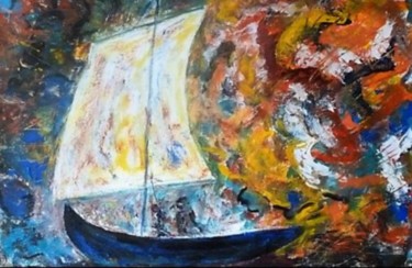 Malerei mit dem Titel "D'après : Odilon-Re…" von Maurice Wilman, Original-Kunstwerk, Öl