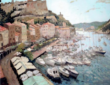 Peinture intitulée "Bonifacio" par Maurice Fhima, Œuvre d'art originale