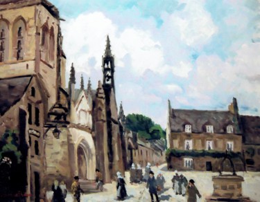 Malerei mit dem Titel "Le Cronan (Bretagne)" von Maurice Fhima, Original-Kunstwerk, Öl
