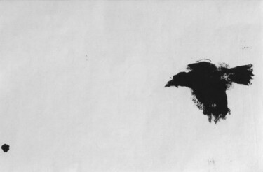 Peinture intitulée "Corneille au petit…" par Maurice Eeckman, Œuvre d'art originale, Encre